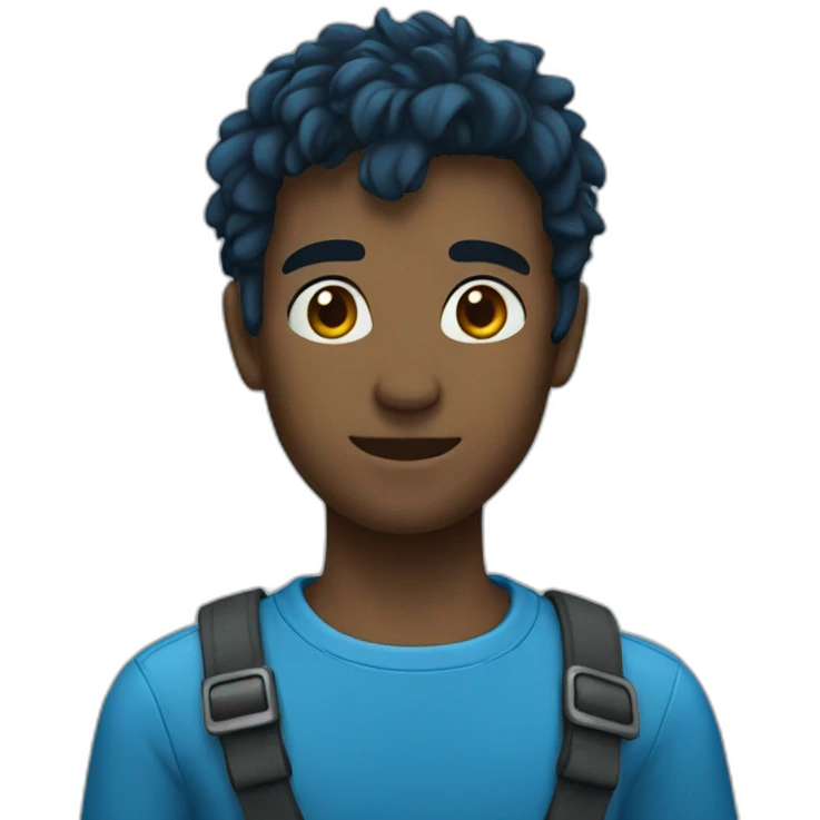 Avatar bleu emoji