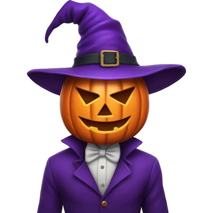 animated Purple jack o lantern  emoji