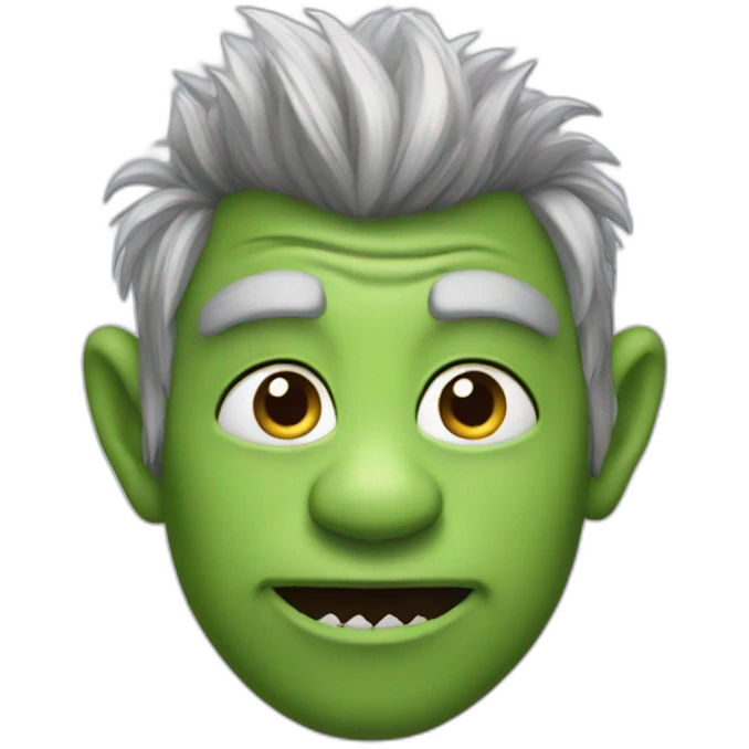 Trolls face  emoji