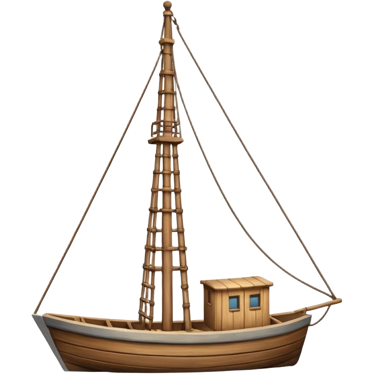 a boat mast without boat emoji