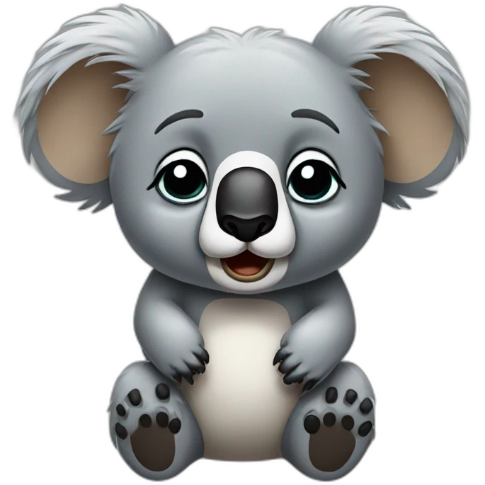 Upset koala emoji