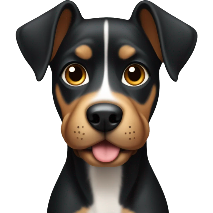 Black and tan short haired dog emoji