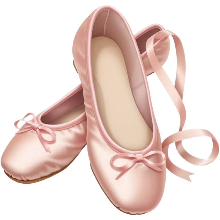 Pale pink ballet shoes emoji