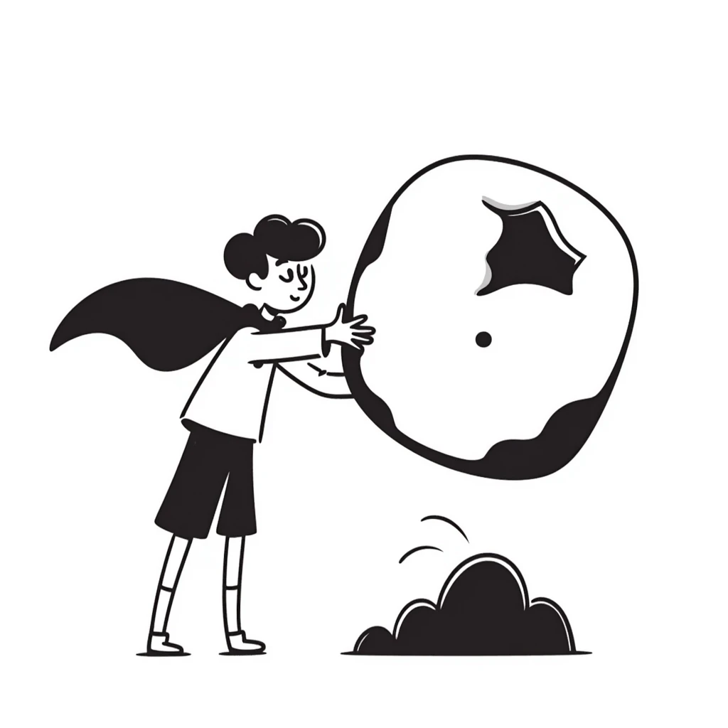 Superhuman with super strength lifting heavy objects emoji