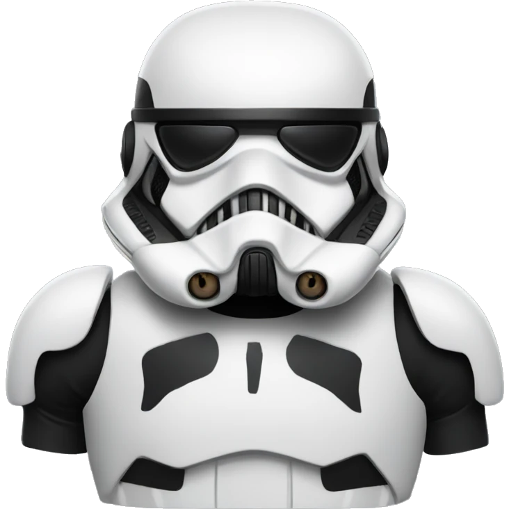 black french bulldog stormtrooper emoji
