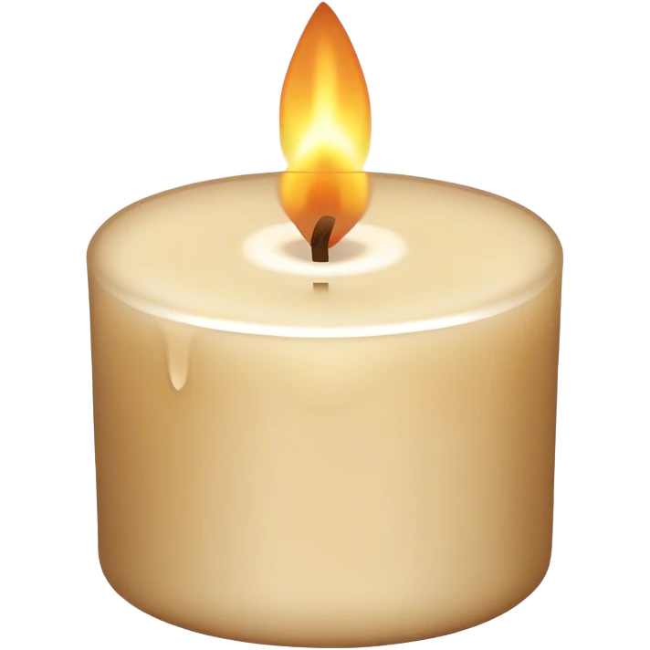 Beige luxury candle emoji