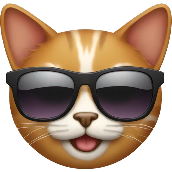 Cat in sunglasses emoji