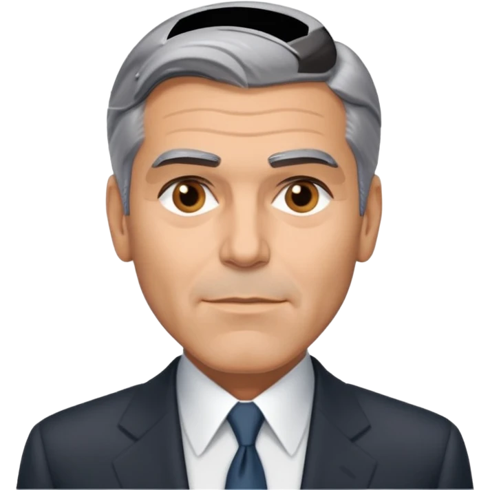 George clooney sighing emoji