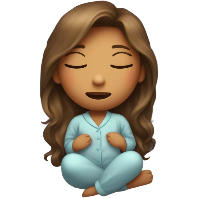 Sleepy girl emoji