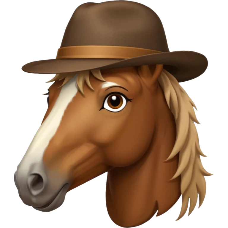 horse with hat emoji