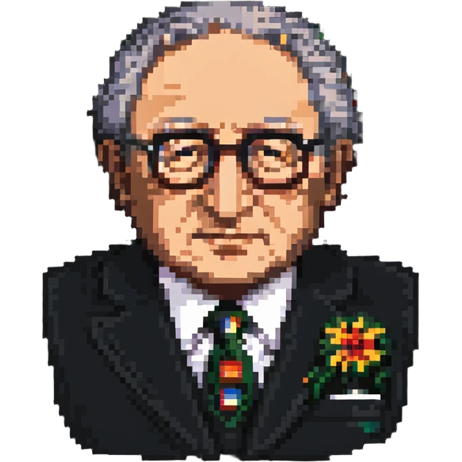 portrait of Henry Kissinger emoji