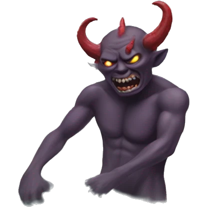 Demon washing car emoji