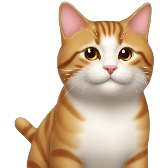Une Chine qui fait un bisou à un chat emoji
