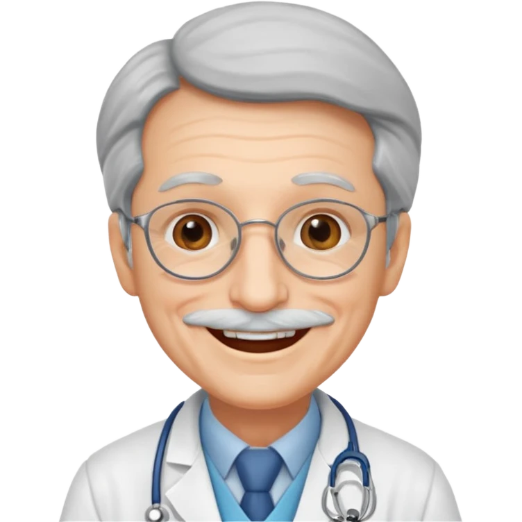 old happy doctor emoji