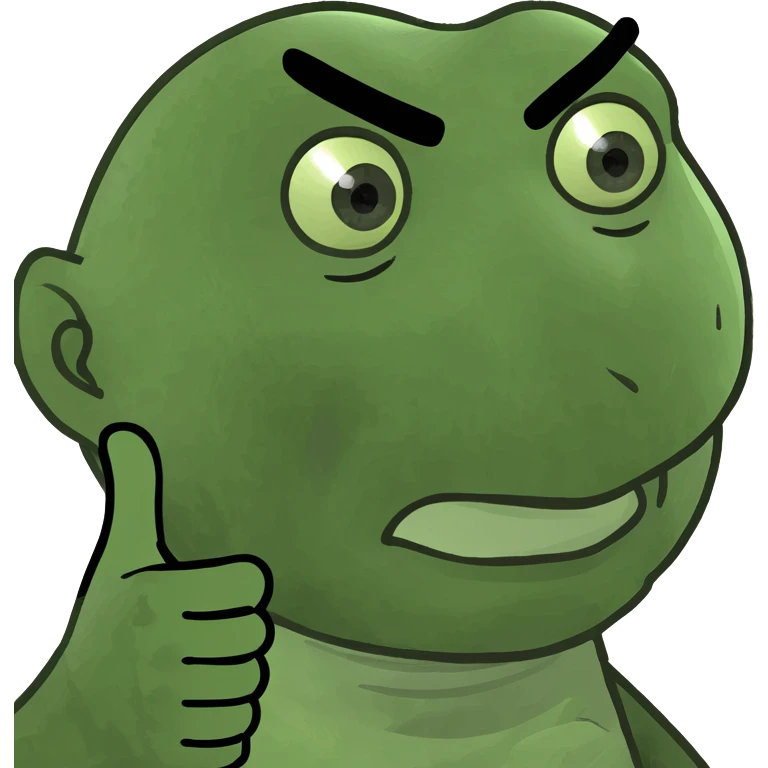 Straight face with hand pointing  emoji