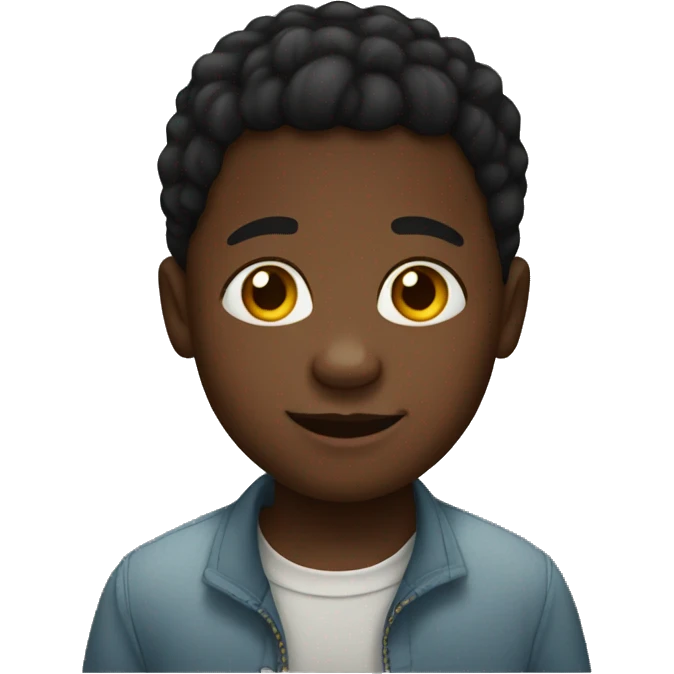 Down syndrome black kid emoji