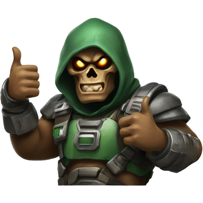 Doom raider giving thumbs up emoji