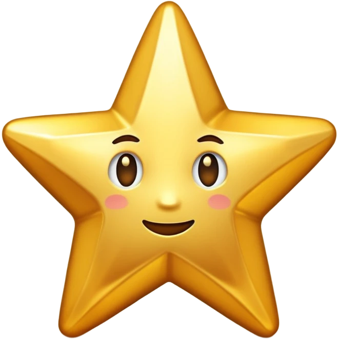 Star in text style emoji