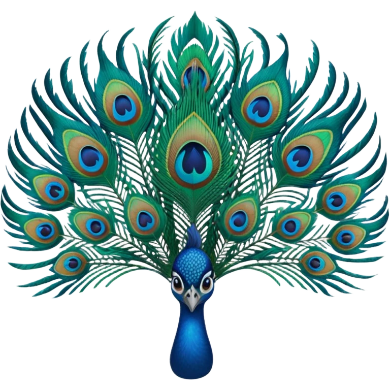Peacock feather emoji