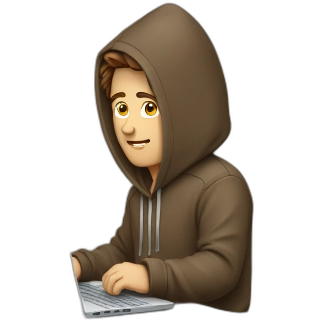it-specialist-man-brown-hair-hoodie-laptop emoji