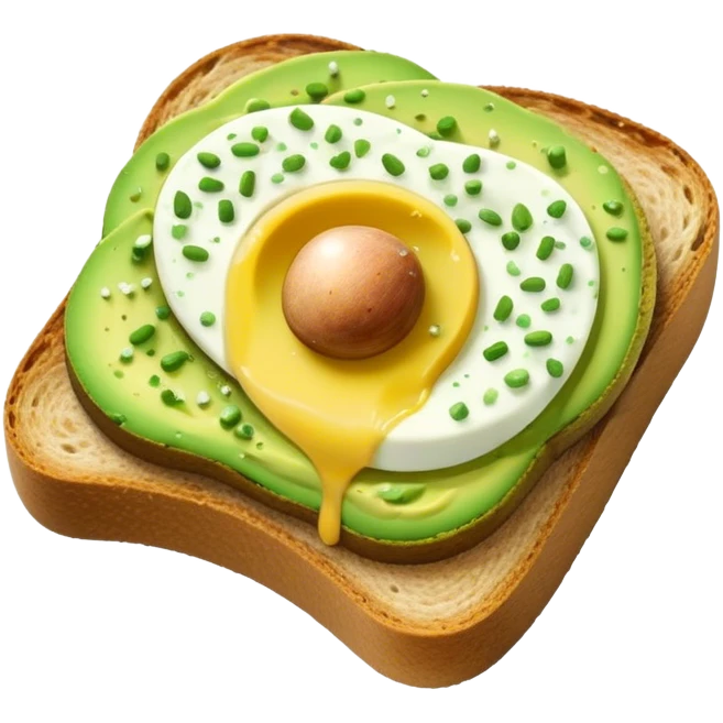 avocado toast with salt n pepper emoji