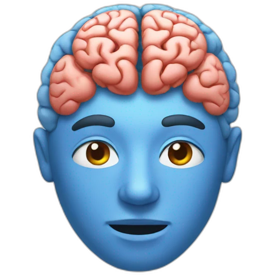 flat Brain emoji
