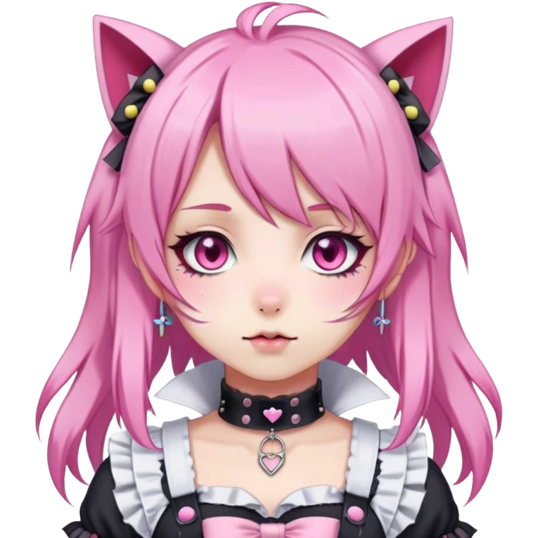 Pastel Kawaii Cute Beautiful Elegant Pretty Anime Punk Lolita Catgirl emoji