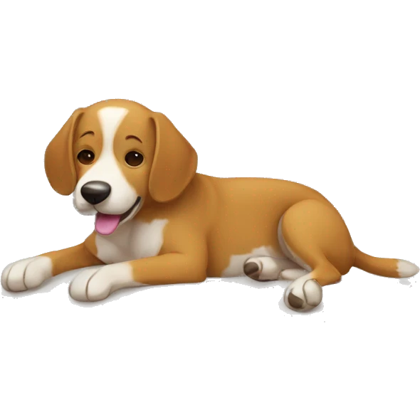 Perro rompiendo cama emoji