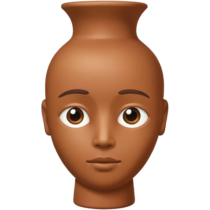 Vase human head  emoji