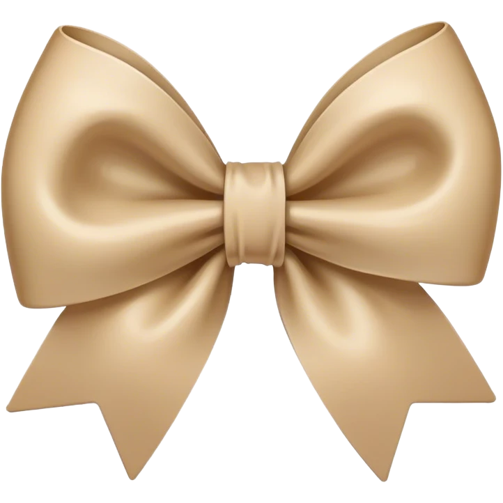 Small Beige bow emoji