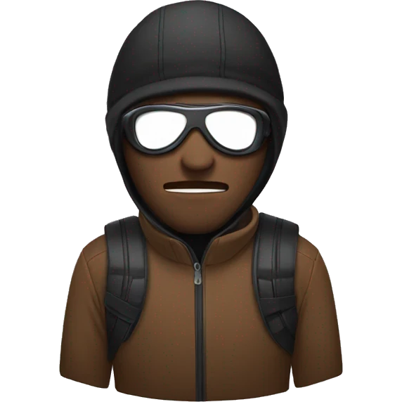 person with ski mask emoji