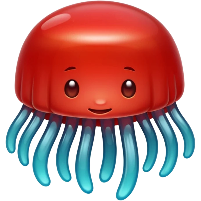 One red jelly  emoji