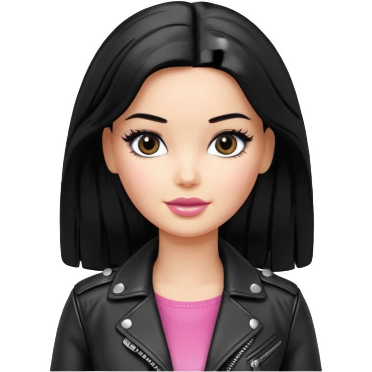 barbie black leather emoji