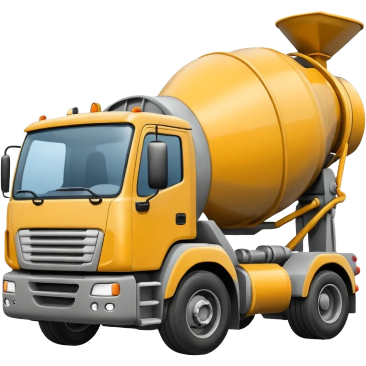 Concrete truck emoji