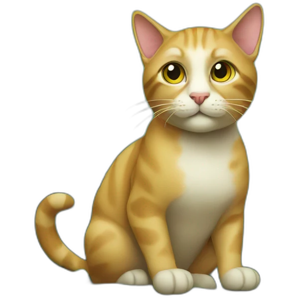 Cat in jungle emoji