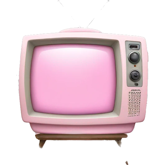 Light pink tv emoji