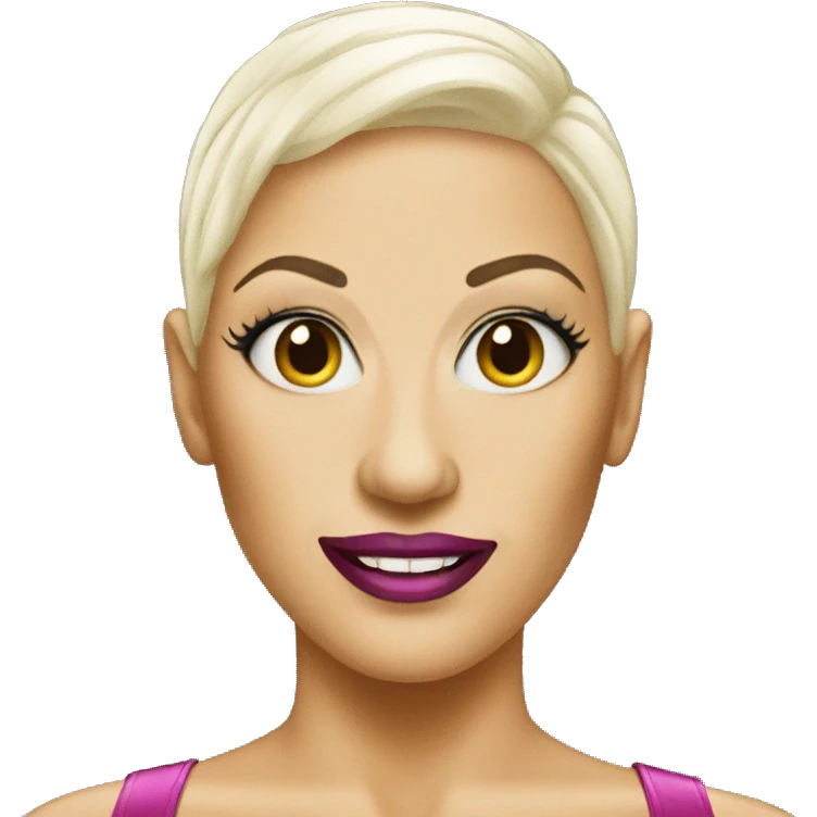 a bald head drag queen  emoji