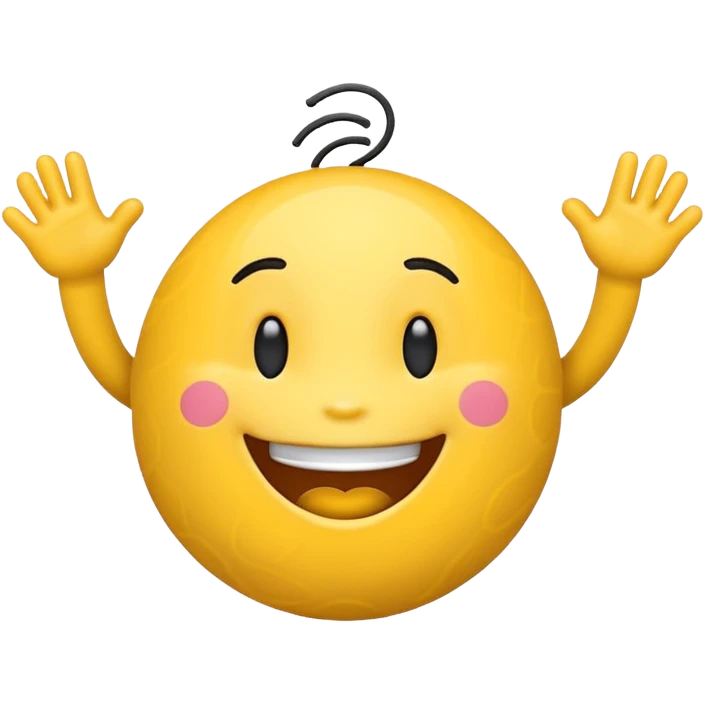wiggle emoticon, energetic, movement lines emoji