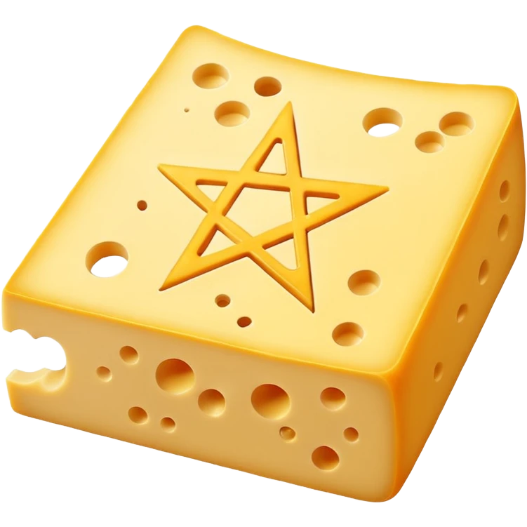 cheese witchcraft occult pentagram emoji