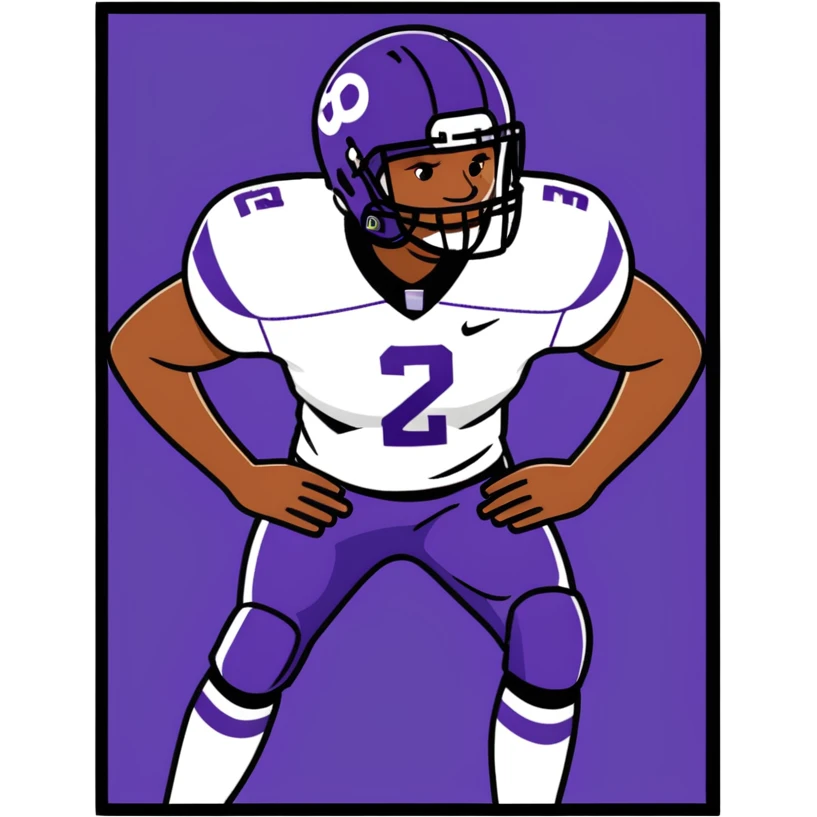 Football cards was Justin Jefferson on the card emoji
