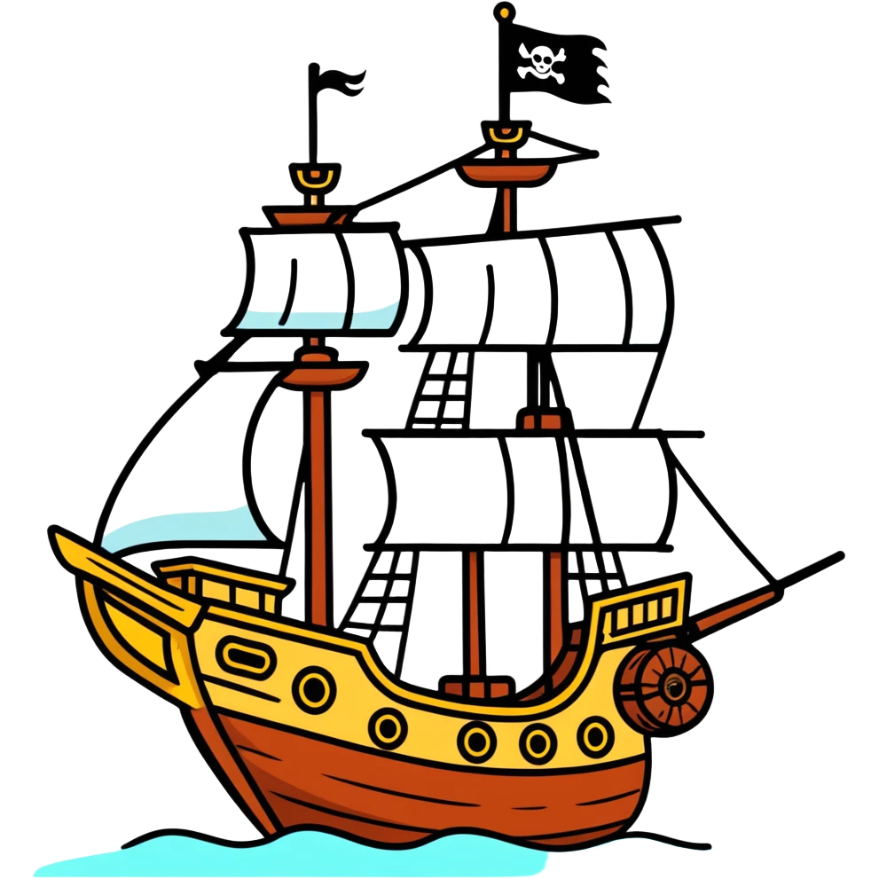 pirate ship emoji