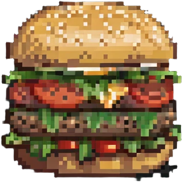 cheeseburger with lettuce and tomato emoji