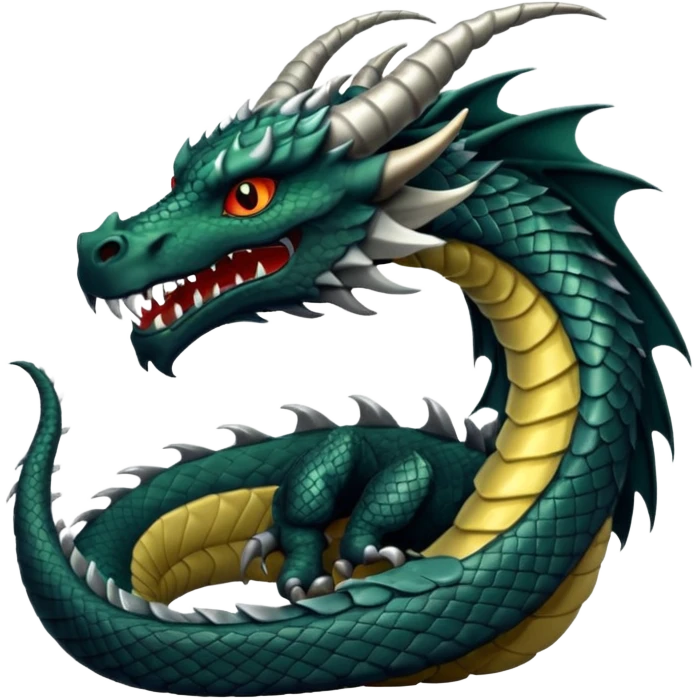 
Black Lying Dragon emoji