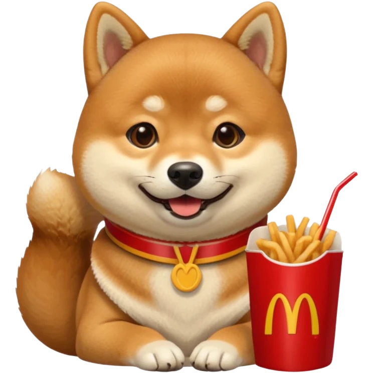 Shiba Jasper McDonald's meal emoji