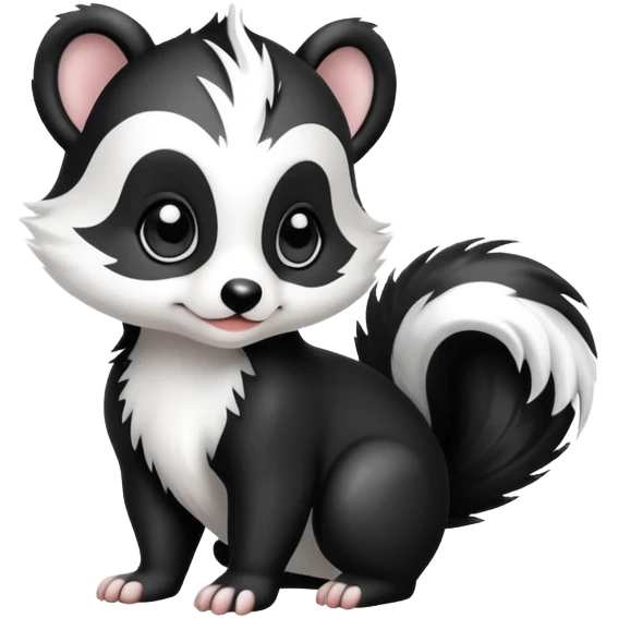Skunk puppy emoji