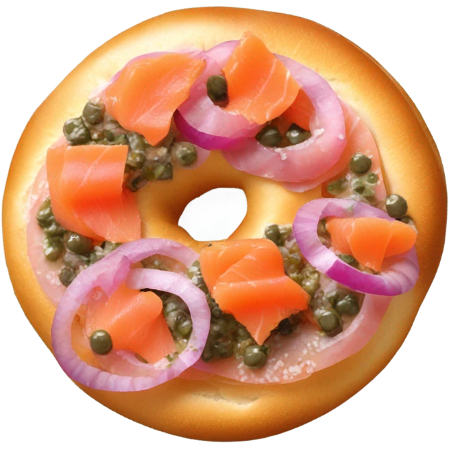 Lox on a bagel emoji