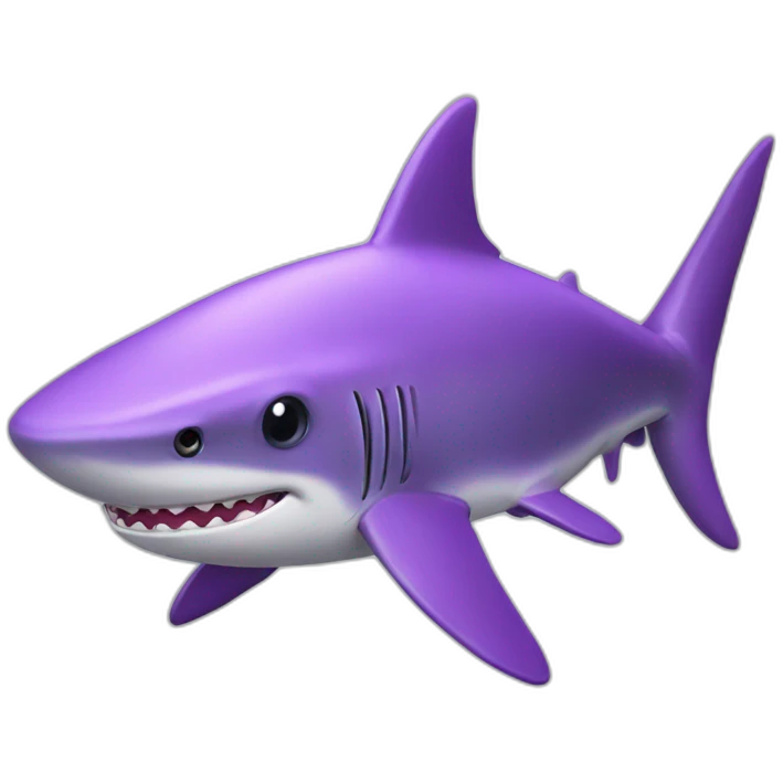 purple shark emoji
