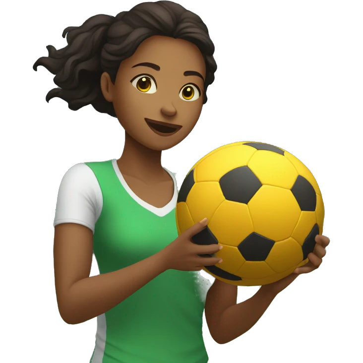 Mulher jogando bola  emoji