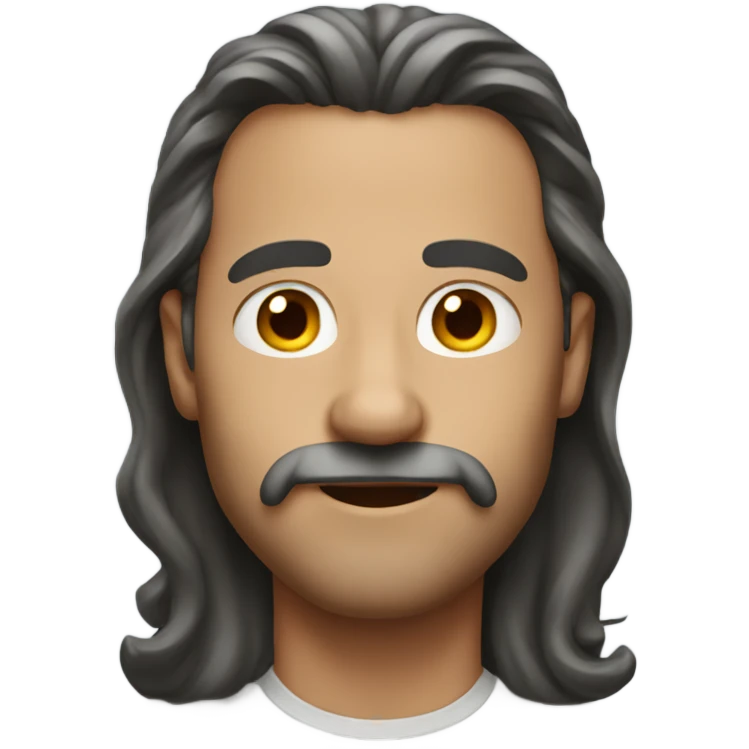 Dad with long hair emoji