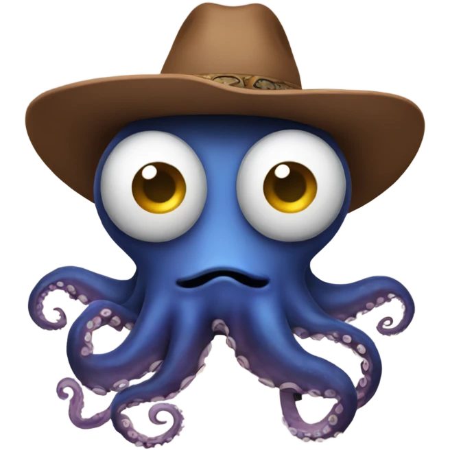 octopus wearing cowboy hat emoji